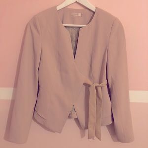 Blush pink blazer